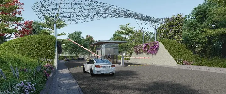 Godrej Coimbatore Plots School Bus Pick Up Point by Godrej Properties located at Chettipalayam, Coimbatore Tamil Nadu